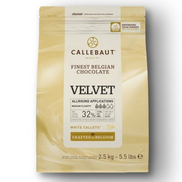Choklad - Vit Velvet - Callebaut - 2,5 kg