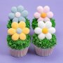 Marshmellowsdekorationer - Blommor - 12 st Marshmellowsdekorationer - Blommor - 12 st
