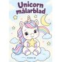 Målarblad - Unicorn/Enhörning - 8 motiv - A4 Målarblad - Unicorn/Enhörning - 8 motiv - A4