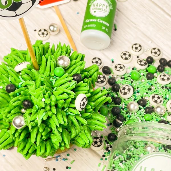 Happy Sprinkles Strössel Fotboll (Football Champion) Stor burk 180g Happy Sprinkles Strössel Fotboll (Football Champion) Stor burk 180g
