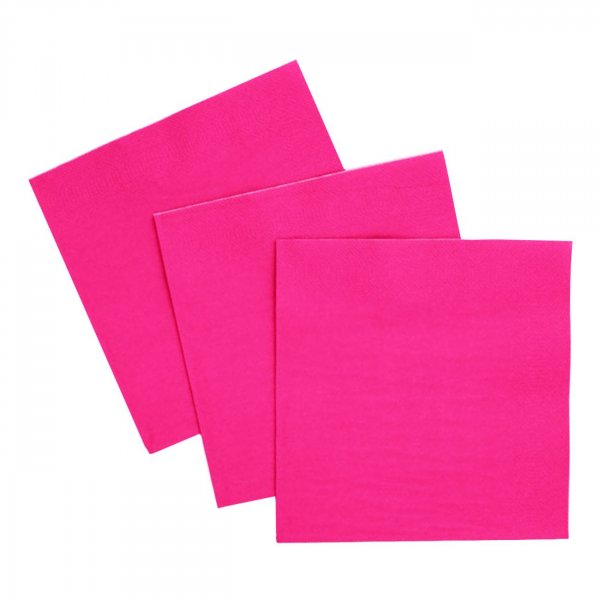 Servetter - Hot pink - 33x33 cm - 20-pack