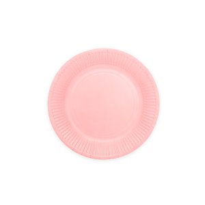 Papptallrikar - Rosa - 18 cm - 20-pack
