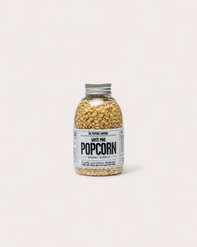 Popcorn kärnor - White Mini - 380g - The Popping Company - Popcorn & popcorntillbehör