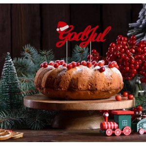 T�rtdekoration - God Jul - R�d