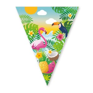 Flaggirlang - Aloha - 16x20 cm flaggor - 6 m