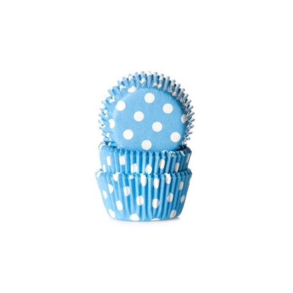 Muffinsformar Ljusbl� med prickar