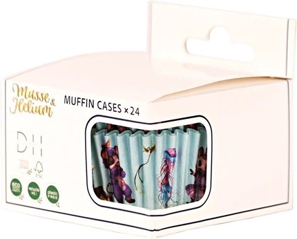 Muffinsformar - Musse & Helium - 24-pack - Ljusblå Muffinsformar - Musse & Helium - 24-pack - Ljusblå
