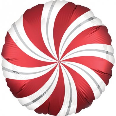 Folieballong - Swirl - Rd