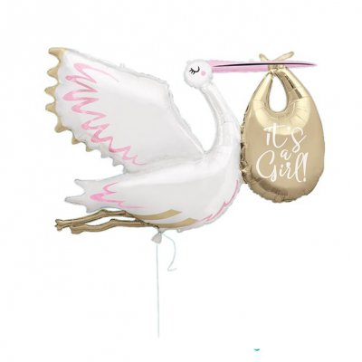 Jttefolieballong - Stork - It\\\'s a girl