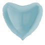 Folieballong - Hj�rta - Ljusbl� - Storlek: 90 cm