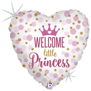 Hjrtballong - Welcome little princess