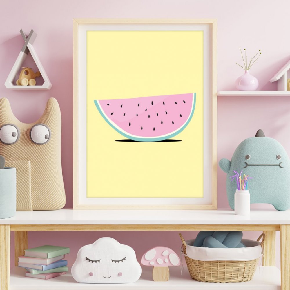 Poster – Mellow Melon – Storlek: A4 (210 x 297mm)