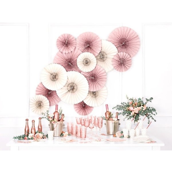 Pappersm�ne 3-pack Gammelrosa