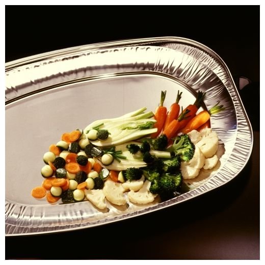 Ovala serveringsfat - 3-pack - Silver Ovala serveringsfat - 3-pack - Silver