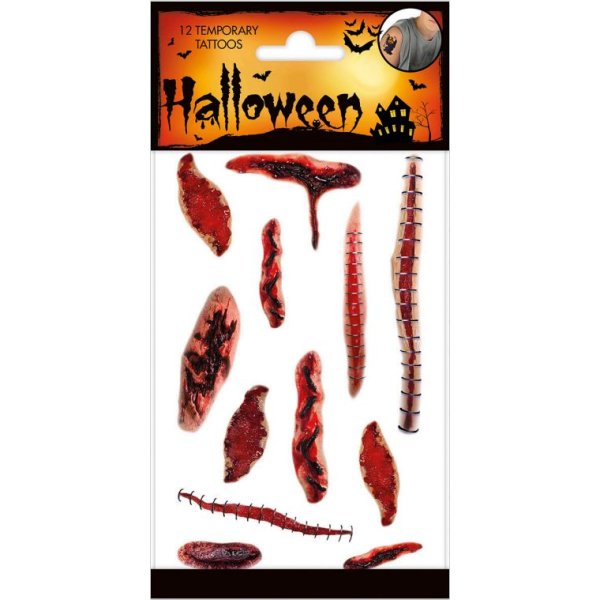 Tatueringar - S�r - Halloween - 12-pack