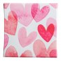 Presentask - Alla hj�rtans dag - Rosa/r�d - 10x10 cm