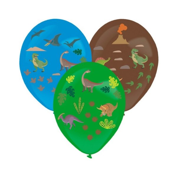 Ballonger med Dinosaurieklisterm�rken