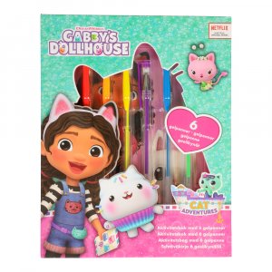 Gabby's Dollhouse - Aktivitetsbok med gelepennor Gabby's Dollhouse - Aktivitetsbok med gelepennor