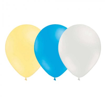 Ballonger - 15-pack - Blå/Vit/Ivory