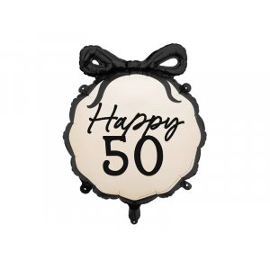 Rund folieballong  - Nude - Happy 50