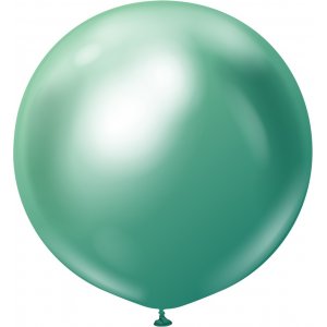 Ballonger enfrgade - Premium 90 cm - Green Chrome - 2-pack