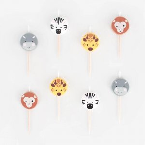 T�rtljus - Mini Safari - 8 st