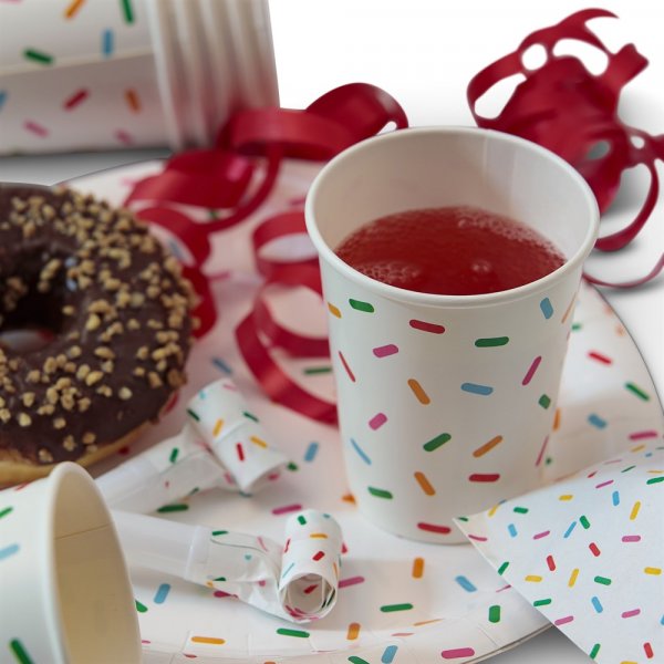 Pappmuggar - Sprinkles - 8-pack