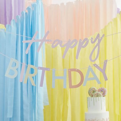 Backdrop - Happy Birthday - Mix it up/Pastel