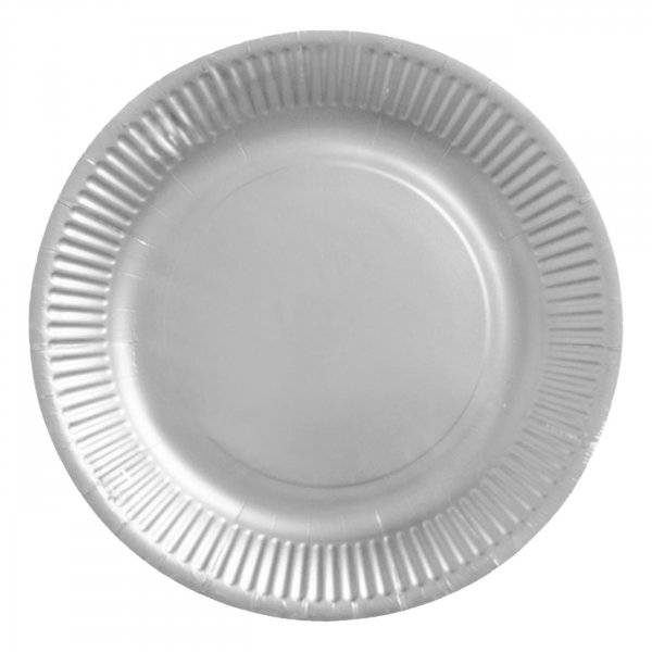 Papptallrikar Silver 18 cm - 8-pack