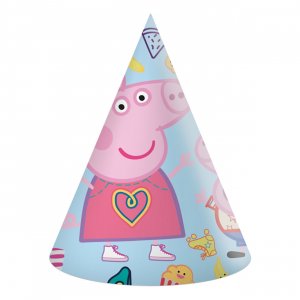 Partyhattar - Greta Gris - 6-pack