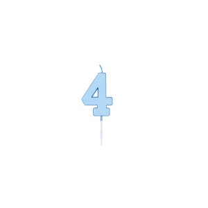 T�rtljus - Pastell Bl� - 4,5 cm - Siffra 4