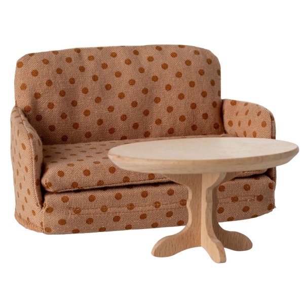 Bäddsoffa - Maileg - Brun med prickar Bäddsoffa - Maileg - Brun med prickar