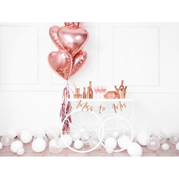 Folieballong Hj�rta Ros�guld