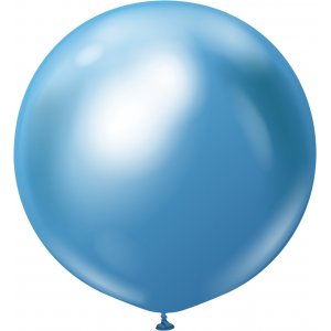 Ballonger enfrgade - Premium 90 cm - Blue Chrome - 2-pack