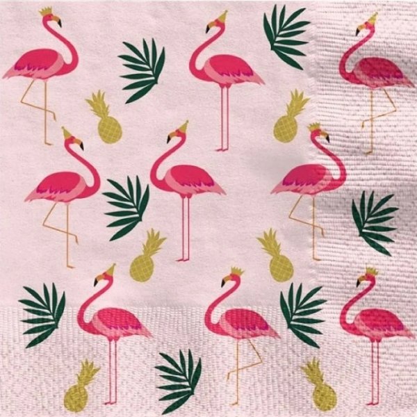 Servetter - Flamingo Party - 12-pack