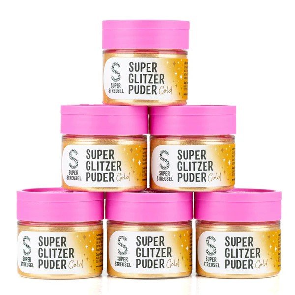 Ätbart glitter - Happy Sprinkles - SuperLustreDust - Guld - 10 g Ätbart glitter - Happy Sprinkles - SuperLustreDust - Guld - 10 g