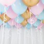 Takballonger 30-pack, rosa, bl�, brons