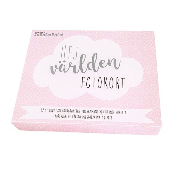 Fotokort - Hej vrlen - Rosa
