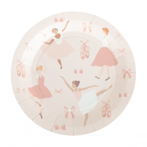 Papptallrikar - Charming Ballerina - 8-pack Papptallrikar - Charming Ballerina - 8-pack