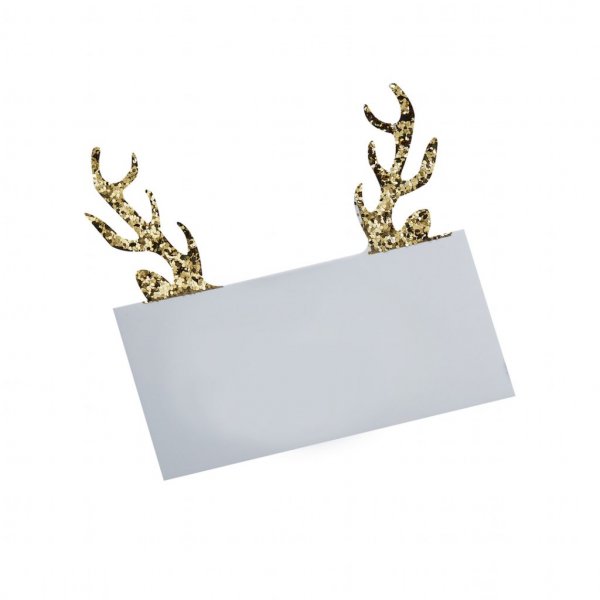 Placeringskort - Gold Christmas