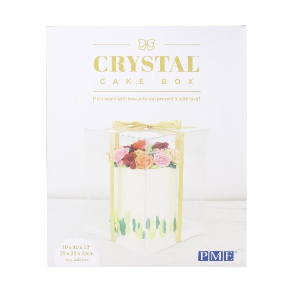 T�rtkartong - Genomskinlig - Extra h�g - 25x25x33 cm