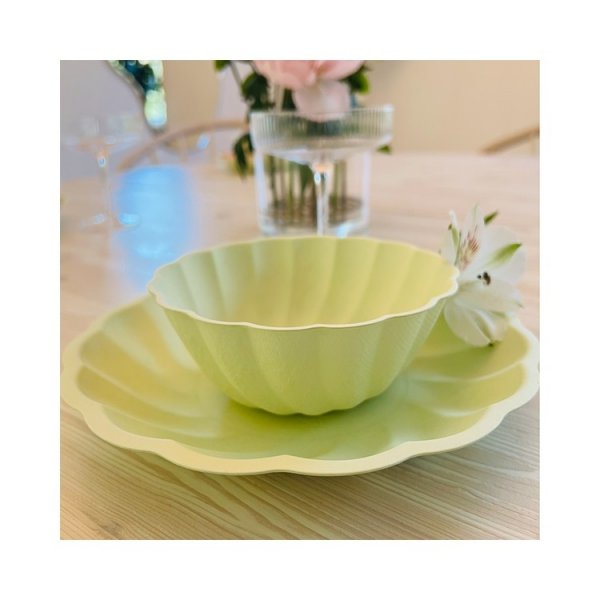 Tallrikar Rund Gr�n, Vert Decor