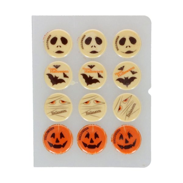 Chokladdekoration Halloween �3,8 cm - 12-pack