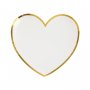 Papperstallrikar Hj�rtformade 10-pack Vit