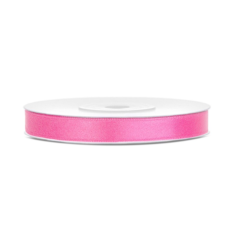 Satinband – 25 m – Rosa – Bredd: 6 mm – Satinband, Band & Snören till bröllop
