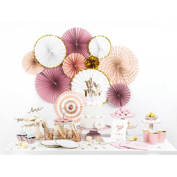 Pin Wheels - Vit/Guldkant - 3-pack Pin Wheels - Vit/Guldkant - 3-pack