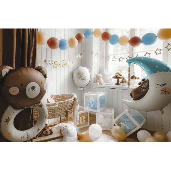 Folieballong - Teddybjrn p mne - Bl