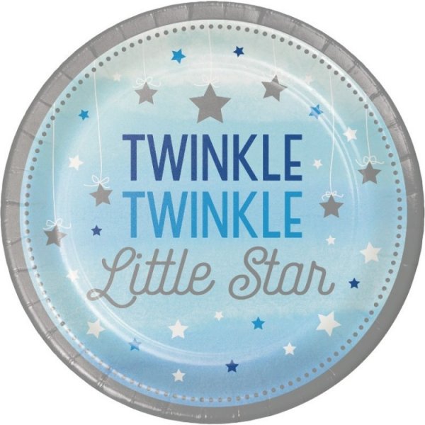 Little Blue Star Papperstallrikar