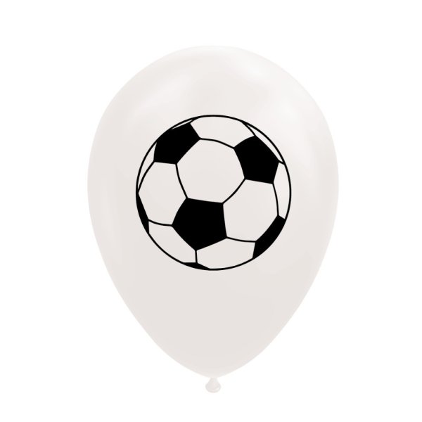 Ballonger - Fotboll - Vit - 30 cm - 8 st Ballonger - Fotboll - Vit - 30 cm - 8 st