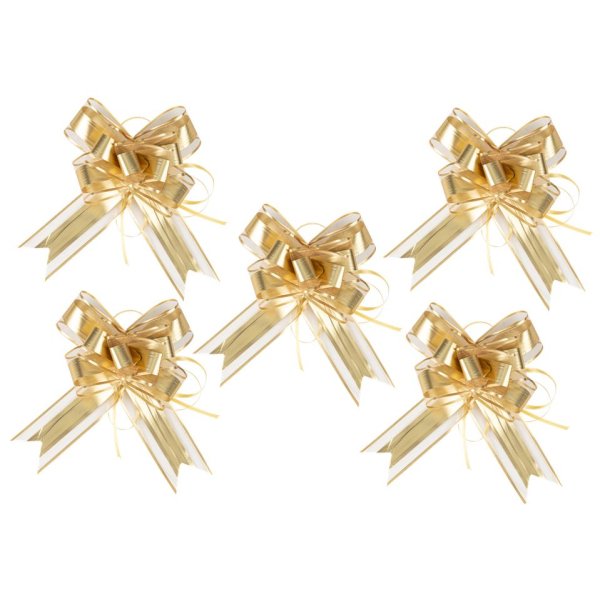 Dekorationsrosetter - Guld - 5-pack